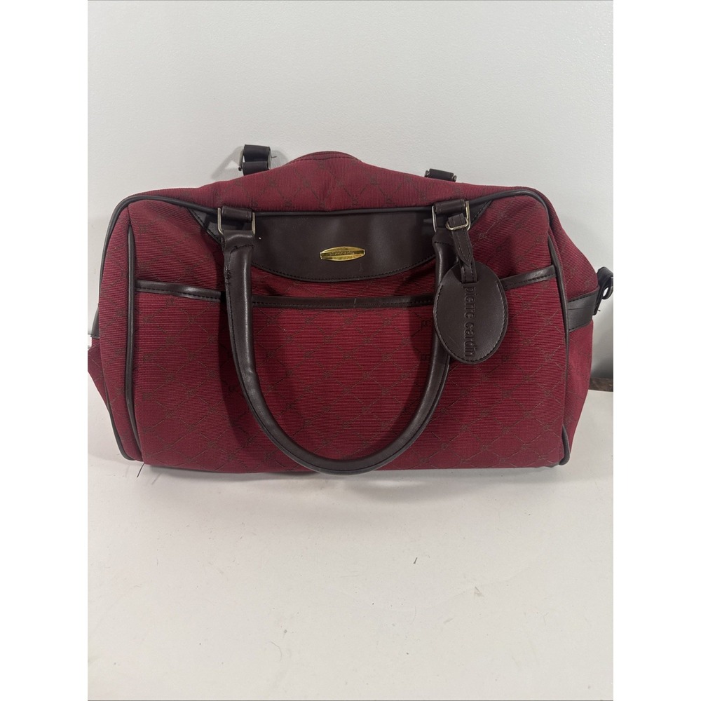 PIERRE CARDIN MONOGRAM VINTAGE DUFFLE OVERNIGHT WEEKEND TRAVEL‎ DOCTOR BAG